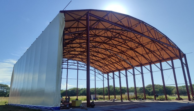 Тентовый ангар. Никарагуа